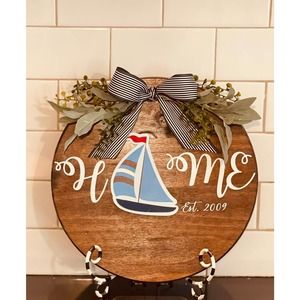 Welcome Home Sign Happy Everything inspired established sign